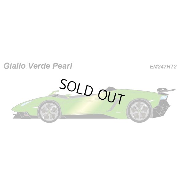 画像2: EIDOLON × MyStar 1/43 Lamborghini AVENTADOR J 2012 Giallo Verde Pearl ver. Chrome wheel Limited 10 pcs.