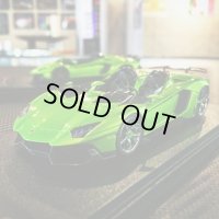 EIDOLON × MyStar 1/43 Lamborghini AVENTADOR J 2012 Giallo Verde Pearl ver. Chrome wheel Limited 10 pcs.