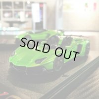 EIDOLON × MyStar 1/43 Lamborghini AVENTADOR J 2012 Giallo Verde Pearl ver. Black wheel Limited 10 pcs.