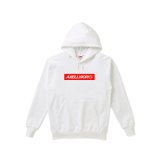 AXELLWORKS BOX logo スウェットパーカー WHITE
