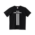 AXELLWORKS Logo&3Line Tシャツ BLACK