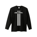 AXELLWORKS Logo&3Line ロングTシャツ BLACK