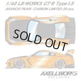 EIDOLON 1/43 LB-WORKS GT-R Ver.1.5 ARANCIO PEARL /CARBON LIMITED 20 pcs.