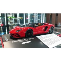 MR Collection 1/18 Lamborghini Aventador S Road Ster Rosso Mars Limited 49pcs. 