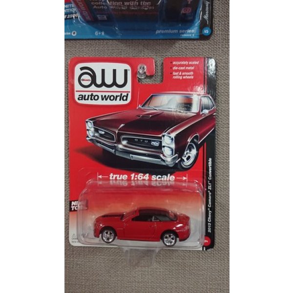 画像1: auto world 1:64 '13 Chevy Camaro ZL1 Convertible Red
