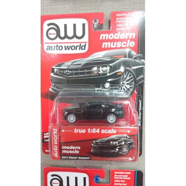 画像1: auto world 1:64 '11 Chevy Camaro Black
