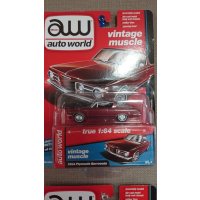 auto world 1:64 '64 Plymouth Barracuda  Dark Red