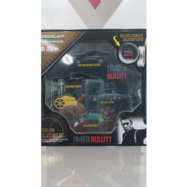 画像1: GREEN LIGHT 1:64 HOLLYWOOD FILM REELS "BULLITT" 1968  FORD MUSTANG FASTBACK / 1968 DODGE CHARGER / 