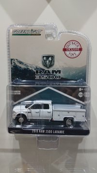 GREEN LIGHT 1:64 2018 RAM 3500 SERVICE TRCUK White