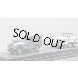 Schuco 1/87 Land Rover 88 mit Anhanger und Mini Cooper "Delaney Racing"