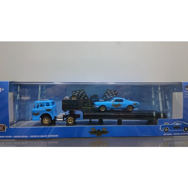 画像1: M2 MACHINES 1:64 '66 Ford C-950 Truck & '66 Ford Mustang Fastback 2+2