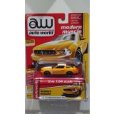 auto world 1:64 '12 Ford Mustang Boss 302 Yellow Blaze