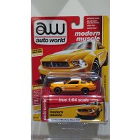auto world 1:64 '12 Ford Mustang Boss 302 Yellow Blaze