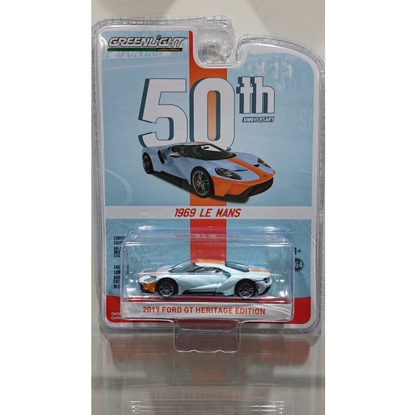 画像1: GREEN LiGHT  1:64 Anniversary Collection Series 8 '19 FORD GT HERITAGE EDITION