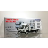 TOMYTEC 1/64 Limited Vintage ISUZU ELF Safety Loader Hanamidai Motor Big Wide White