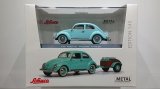 Schuco 1/43 VW Kafer mit "Westfalia" Anhanger