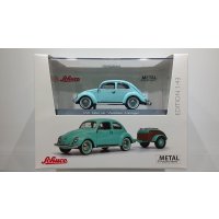 Schuco 1/43 VW Kafer mit "Westfalia" Anhanger