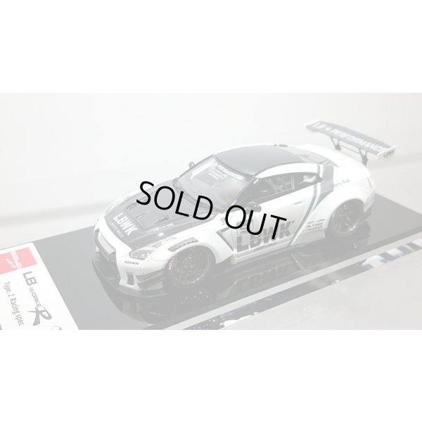画像4: EIDOLON 1/43 LB WORKS GT-R Type 2 Racing Spec Pearl White / LBWK Stripe