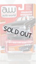 auto world 1:64 Premium 64 Release 11-B '69 Chevy Kingswood Estate Flat Black