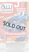 auto world 1:64 Premium 64 Release 11-B '17 Ford Mustang GT Dark Blue w/GULF Graphic