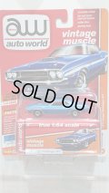 auto world 1:64 Premium 64 Release 11-B '70 Dodge Challenger R/T B5 Blue w/White Stripe