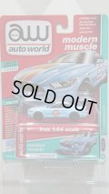 auto world 1:64 Premium 64 Release 11-A '17 Ford Mustang GT Light Blue w/GULF Graphic