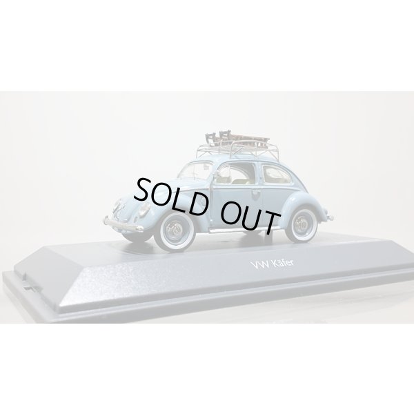 画像2: Schuco 1/43 VW Kafer mit Schitten ワーゲンビートル そり積載