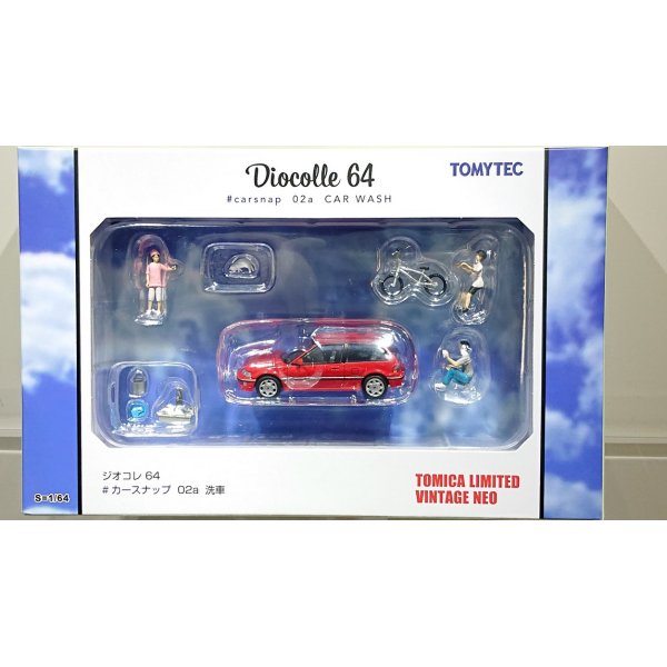 画像1: TOMYTEC 1/64 Diorama Collection 64 "# Car Snap" 02a Car Wash with Honda Civic 