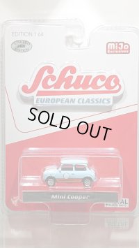 Schuco 1/64 Mini Cooper Light Blue/Orange (北米限定)