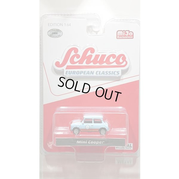 画像1: Schuco 1/64 Mini Cooper Light Blue/Orange (北米限定)