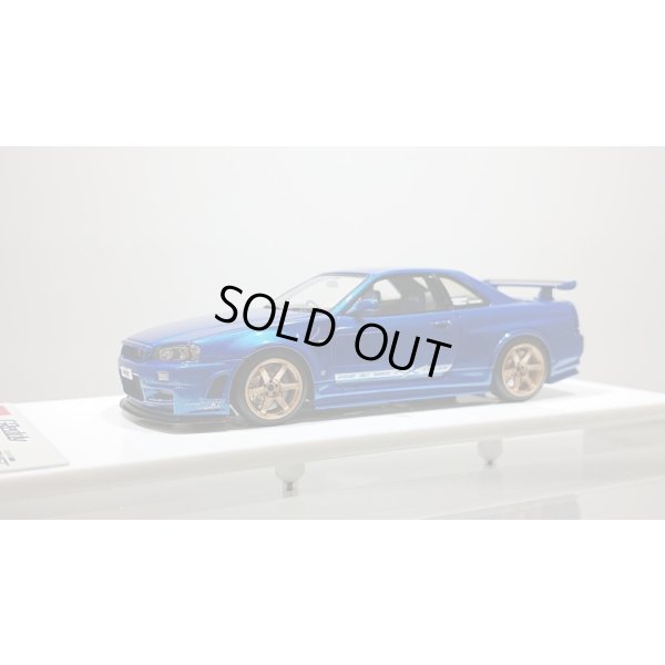 画像1: EIDOLON 1/43 TRUST GReddy RX(BNR34) 2018 TRUST Blue