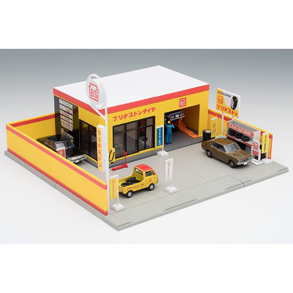 画像4: TOMYTEC 1/64 Tomicarama Vintage 05b Tire Shop (Bridgestone)