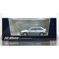 Hi Story 1/43 MAZDA FAMILIA FULL TIME 4WD GT-X '85 Sunbeam Silver Metallic / Raster Silver Metallic