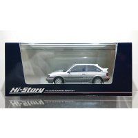 Hi Story 1/43 MAZDA FAMILIA FULL TIME 4WD GT-X '85 Sunbeam Silver Metallic / Raster Silver Metallic