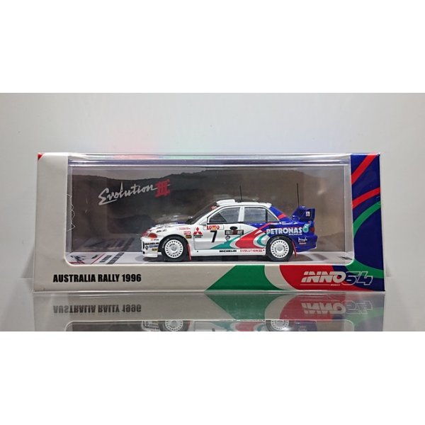 画像1: INNO Models 1/64 Mitsubishi Lancer Evolution III # 7 Australia Rally 1996