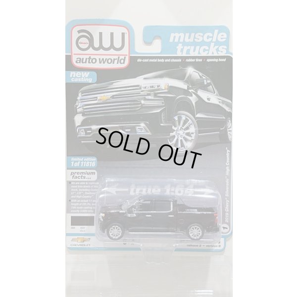 画像1: auto world 1/64 '19 Chevrolet Silverado High Country in Gloss Black