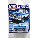 auto world 1/64 '78 Chevrolet K10 Silverado Blue / White