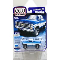 auto world 1/64 '78 Chevrolet K10 Silverado Blue / White