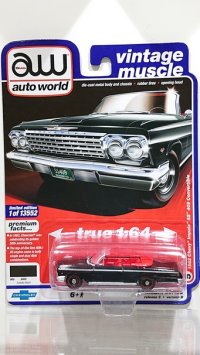 auto world 1/64 '62 Chevrolet Impala SS Convertible Black