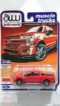 auto world 1/64 '18 Ford F-150 Lariat Red