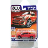 auto world 1/64 '18 Ford F-150 Lariat Red