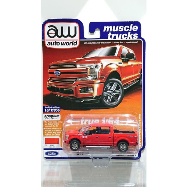画像1: auto world 1/64 '18 Ford F-150 Lariat Red
