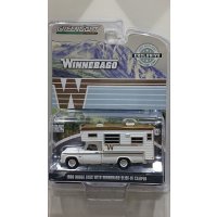 GREEN LiGHT EXCLUSIVE 1/64 '66 Dodge D-100 with Winnebago Slide-In Camper