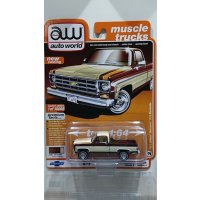 auto world 1/64 '77 Chevrolet Fleetsade Pickup Truck Cream