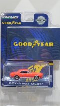 GREEN LiGHT EXCLUSIVE 1/64 Goodyear Vintage Ad Cars 1967 Chevrolet Camaro Wide Boots New Wide Tread tires from Goodyear