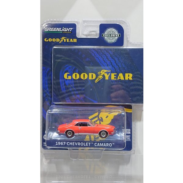 画像1: GREEN LiGHT EXCLUSIVE 1/64 Goodyear Vintage Ad Cars 1967 Chevrolet Camaro Wide Boots New Wide Tread tires from Goodyear