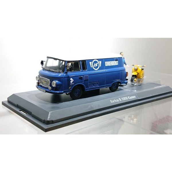 画像2: Schuco 1/43 Barkas B 1000 "Simson Customer Service" Schwalbe KR51 with mechanic figure
