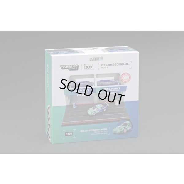 画像2: Tarmac Works 1/64 Pit Garage Diorama - FALKEN + Porsche 911 GT3 R (991)