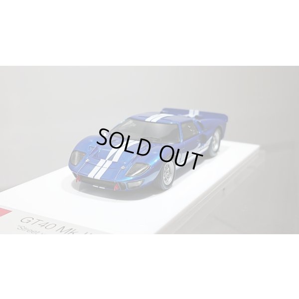 画像4: EIDOLON 1/43 GT40 Mk.II Street ver. 1966 Metallic Blue / White Stripe Limited 120 pcs.