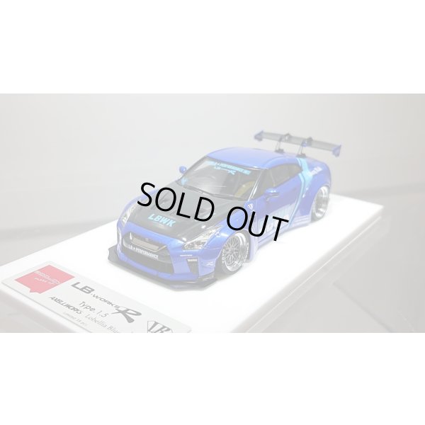 画像7: EIDOLON 1/43 LB WORKS GT-R Type 1.5 (GT Wing Version) Lobellia Blue Limited 38 pcs.